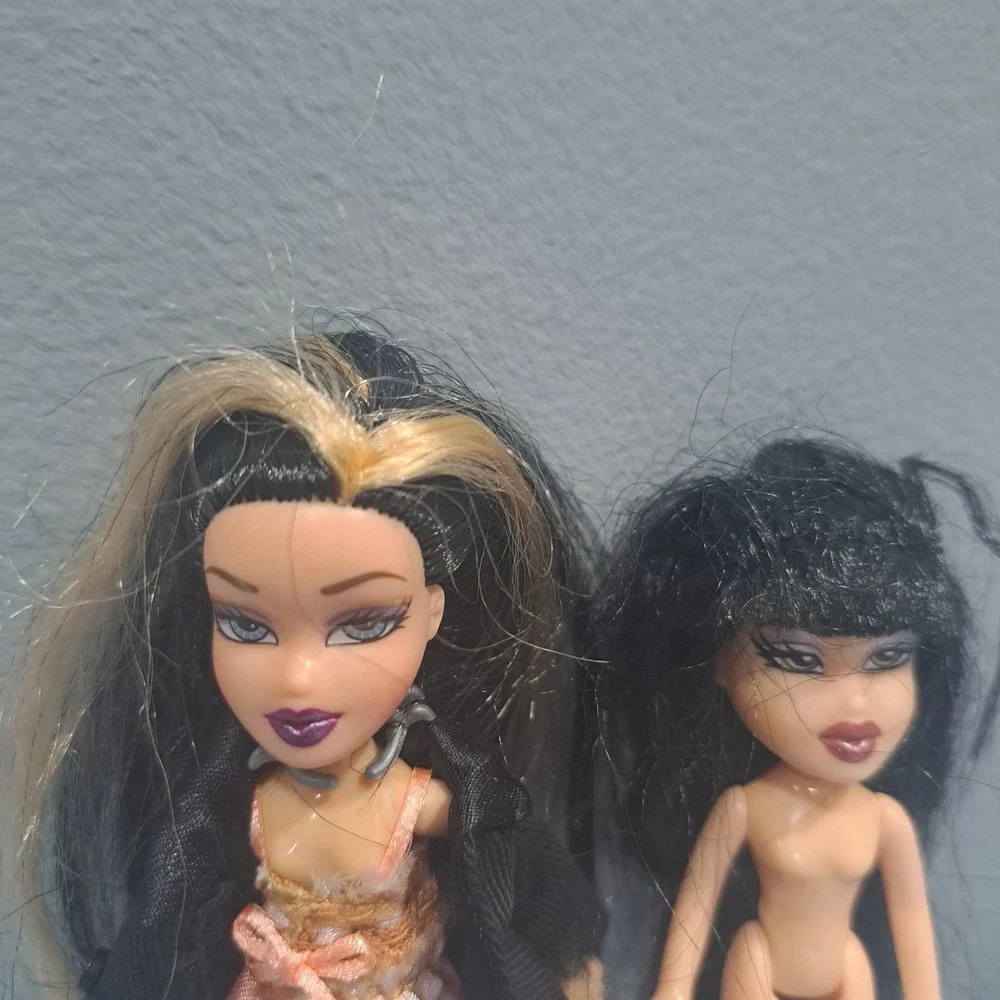 VTG‎ Lil Bratz Mini Doll Lot Black Hair Y2K 2000s Collectible Toy